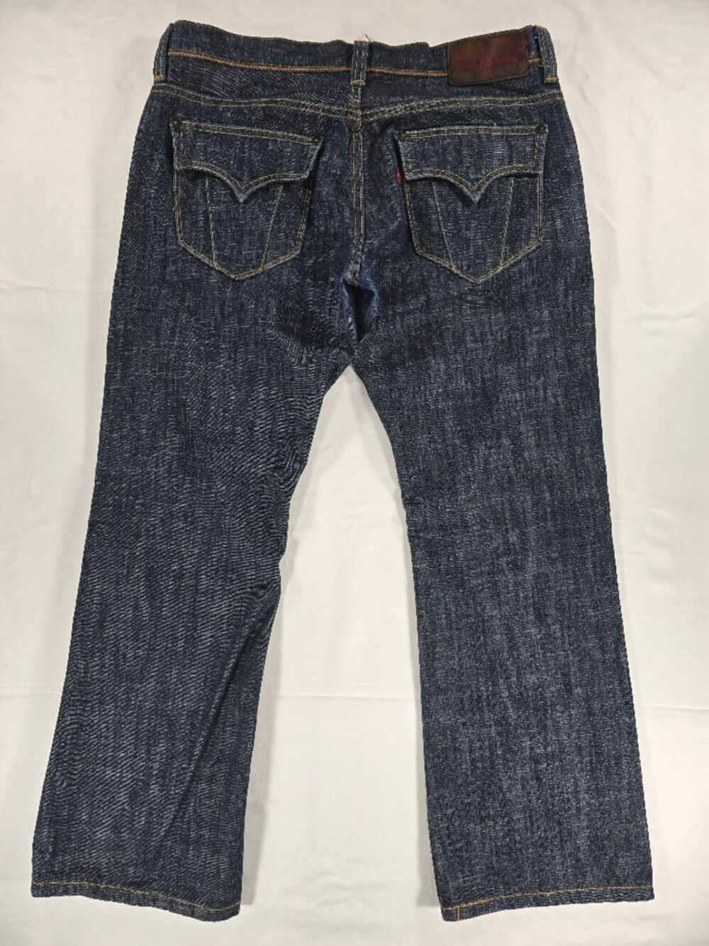 Vintage Levi's Red Line Collection Jeans Boot Cut Men’s 34x30 Dark Wash Y2K RARE - Picture 8 of 16